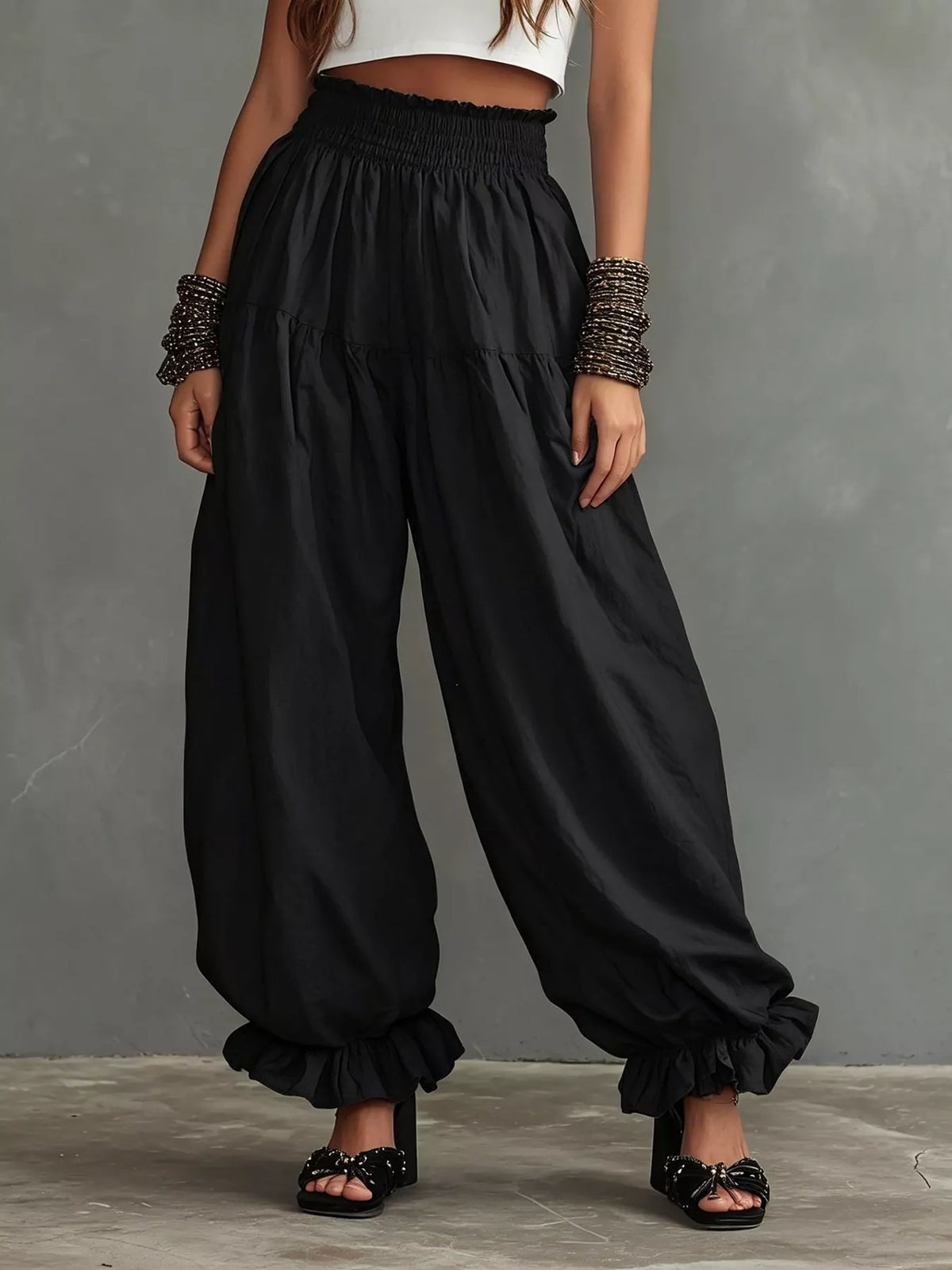 Free Spirit Smocked Palazzo Pants
