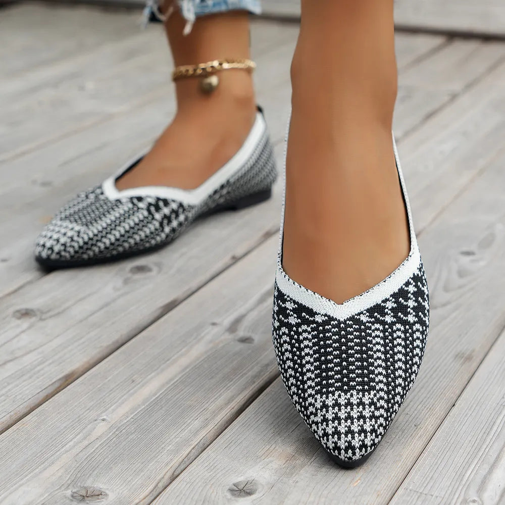 Camille Pointed-Toe Statement Flats