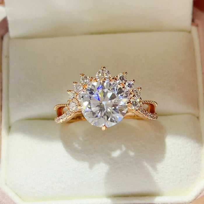 Celeste 3CT Moissanite Statement Ring