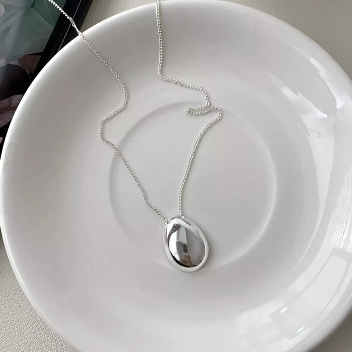 Luna Drop Sterling Silver Necklace