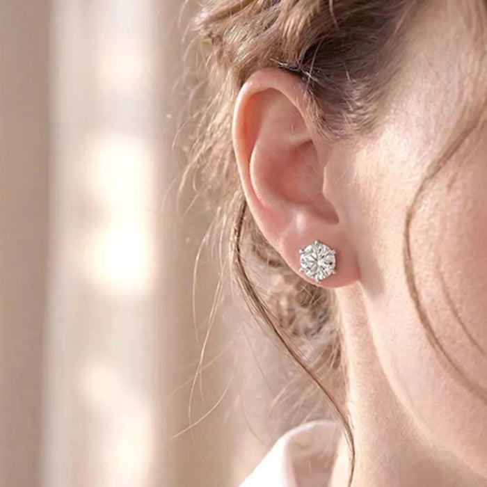 Amelia 2CT Moissanite Stud Earrings