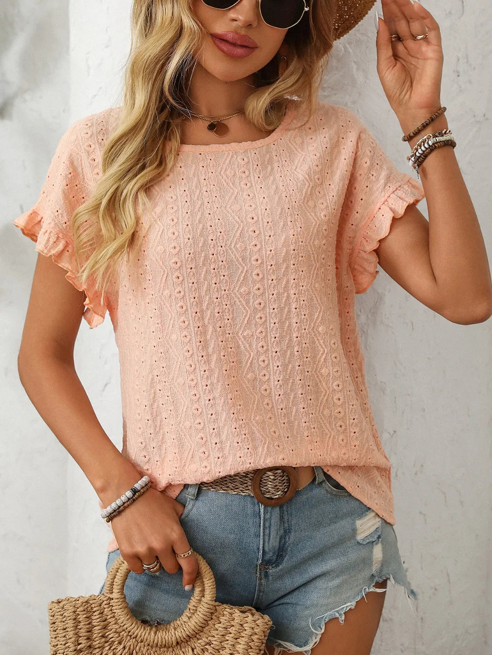 Mandy Eyelet Everyday Blouse