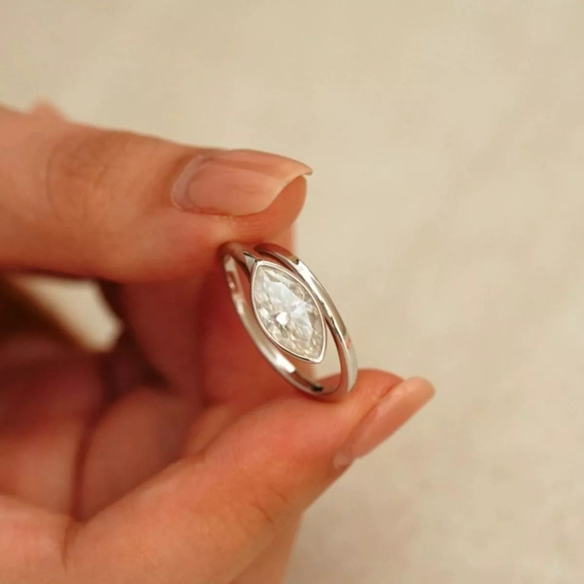 Celeste 2CT Moissanite Marquise Ring