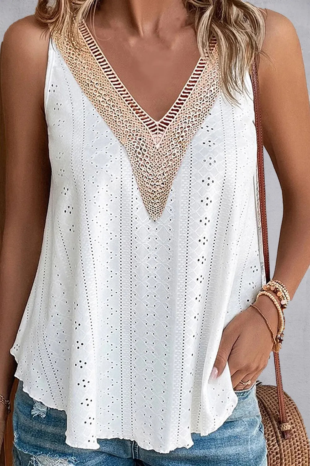 Bella Lace Eyelet Tank