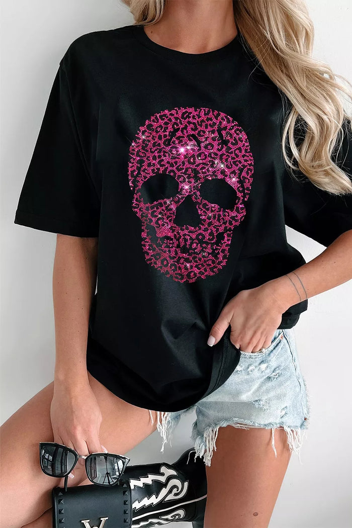 Rebel Heart Rhinestone Skull Tee