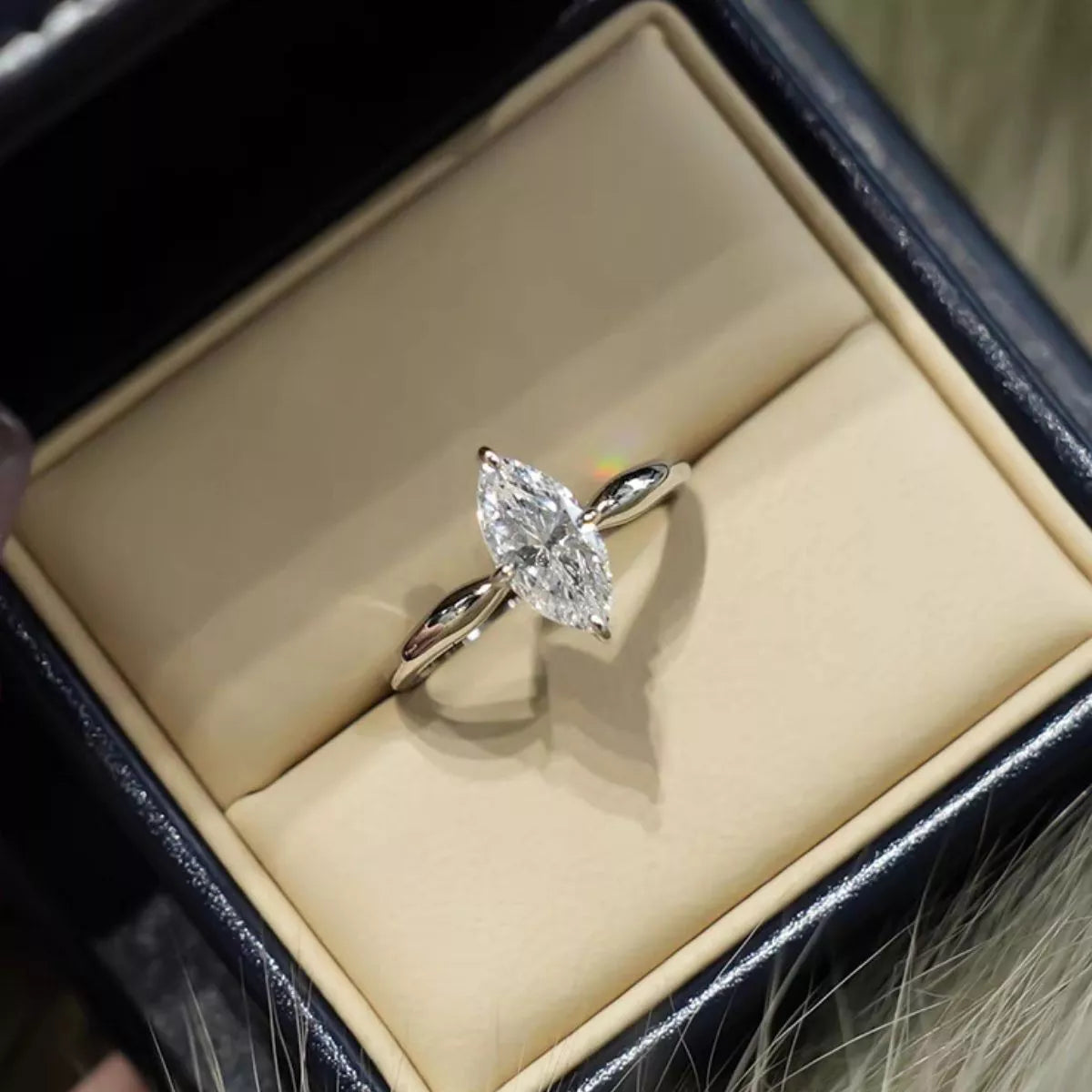 Celeste 2CT Moissanite Marquise Ring